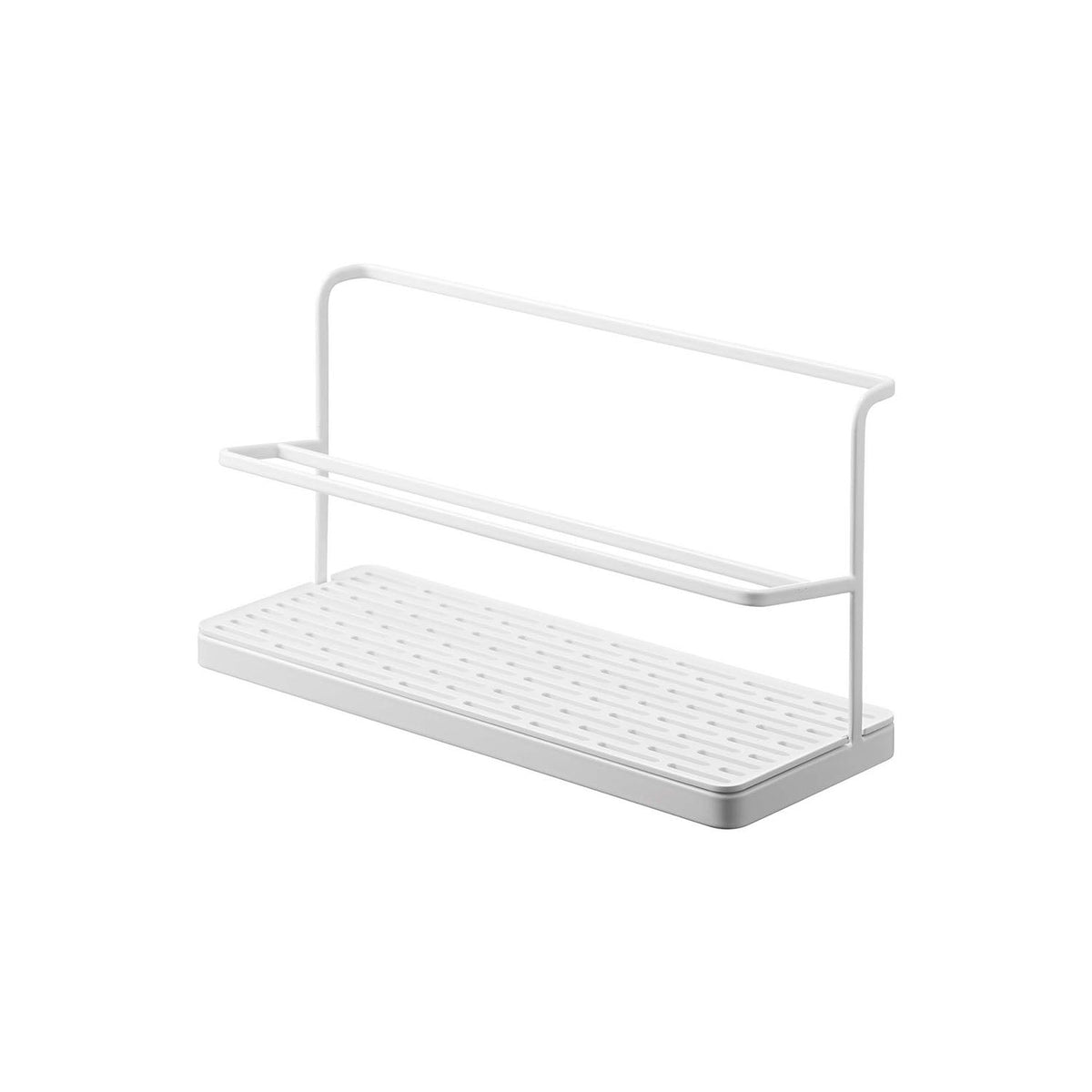 Yamazaki Tower Wide Jug Bottle Drying Stand, Wide Steel Stand for Drying Mug Bottles, Jugs and Flasks of 500 mL to 2 L Upside Down with Their Parts, 32 x 12 x 17 cm and 750 g, White or Black