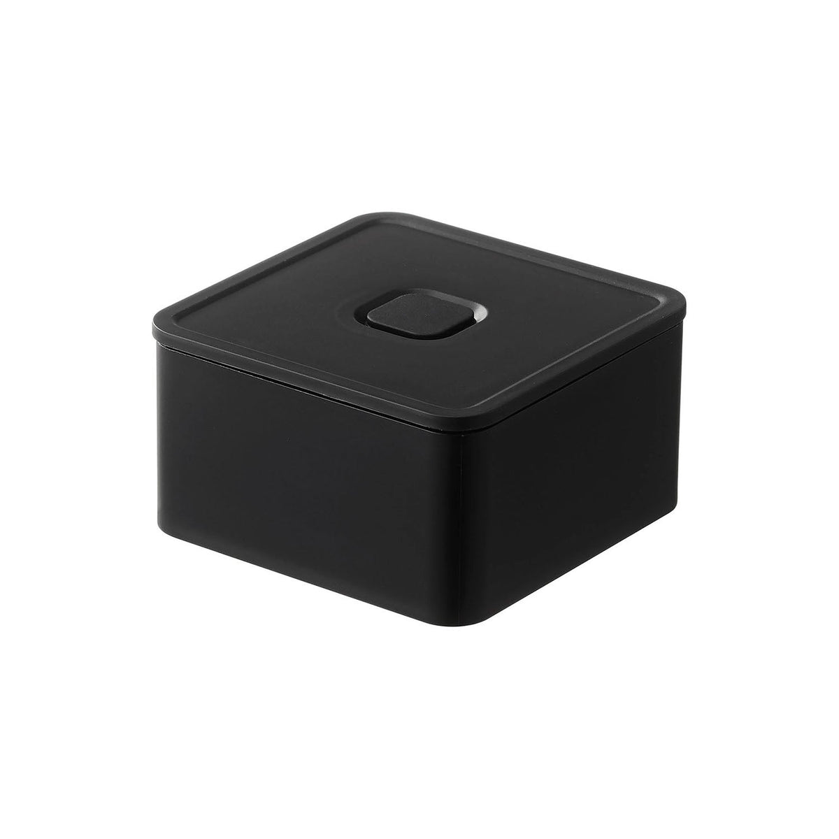 Yamazaki Tower Airtight Valve Lunch Box Square 250 mL, Small Square Airtight Box With a Push Valve and Silicone Seal That Stops Leaks, Doubles as a Food Container, Every Part Comes Apart to Wash, 250 mL, 9.2 x 9.2 x 5 cm and 100 g, White or Black
