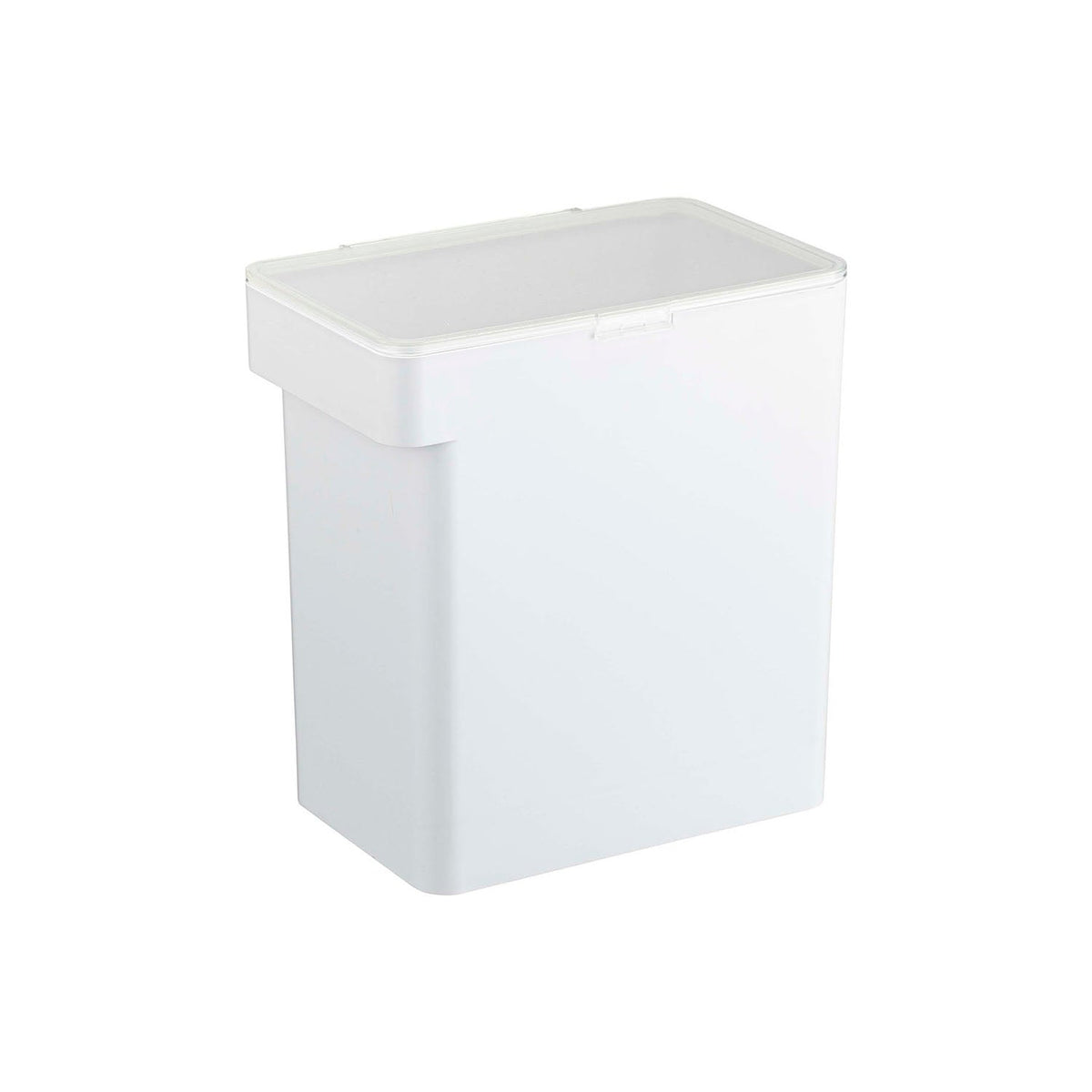 Yamazaki Tower Airtight Rice Container 10 kg with Measuring Cup, Airtight 12 L Rice Container that Holds 10 kg of Rice, with a Clear Lid and a 180 ml Measuring Cup, 30.7 x 19.7 x 31.2 cm; cup 7.8 x 7.3 x 7.4 cm and 1200 g, White or Black
