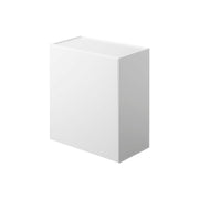 Yamazaki Tower Wall Toilet Pot and Storage Case 4 L, 4 L Flap-Front Toilet Pot and Storage Case You Can Stand or Fix to the Wall With Pins, Slanted Flap Opens With One Hand, Tray on Top Holds 1 kg, 20.5 x 12.3 to 23.2 x 24 cm and 960 g, White or Black