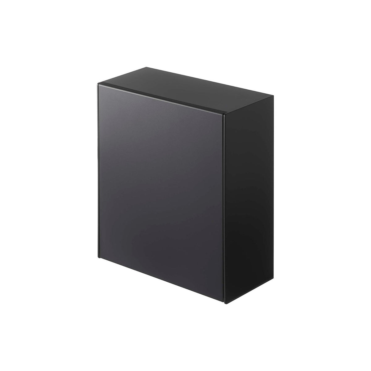Yamazaki Tower Magnetic Dust Box and Storage Case 2 L, 2 L Flap-Front Bin and Storage Case You Can Stand Anywhere or Stick to a Steel Wall by Magnet, Slanted Flap Works One-Handed, Holds 1 kg, 17 x 8.7 to 16 x 20 cm and 590 g, White or Black