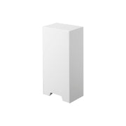 Yamazaki Tower Two-Way Plastic Bag Stocker, Tall Stocker With a Flap Front That Gives a Plastic Bag From the Bottom, Sticks to a Refrigerator Side by Magnet or Screws to a Board Wall, Holds 2 kg, 14 x 10.2 to 18.7 x 30 cm and 860 g, White or Black