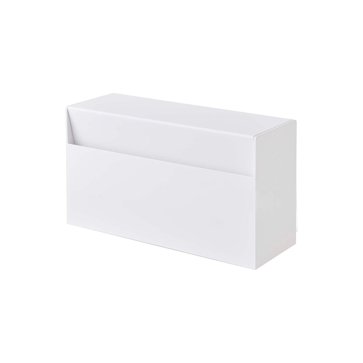 Yamazaki Tower Magnetic Paper Holder, Magnetic Holder for Tissue, Kitchen Paper or Paper Towels that Also Stands on a Table, 24.5 x 8.7 x 13.5 cm and 375 g, White or Black