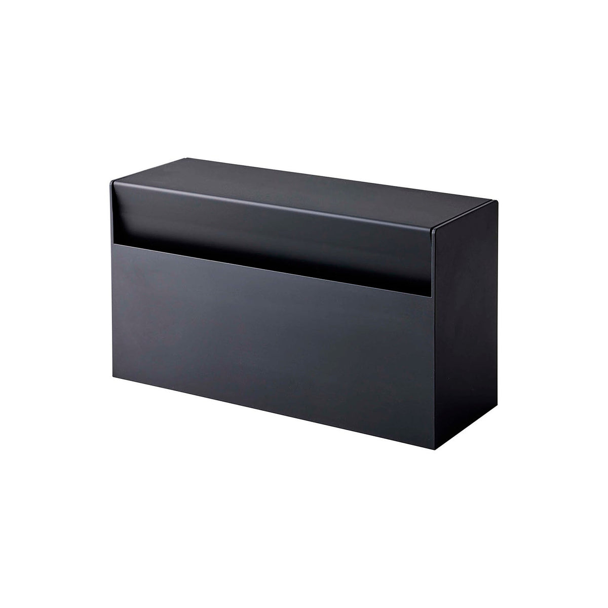 Yamazaki Tower Magnetic Paper Holder, Magnetic Holder for Tissue, Kitchen Paper or Paper Towels that Also Stands on a Table, 24.5 x 8.7 x 13.5 cm and 375 g, White or Black