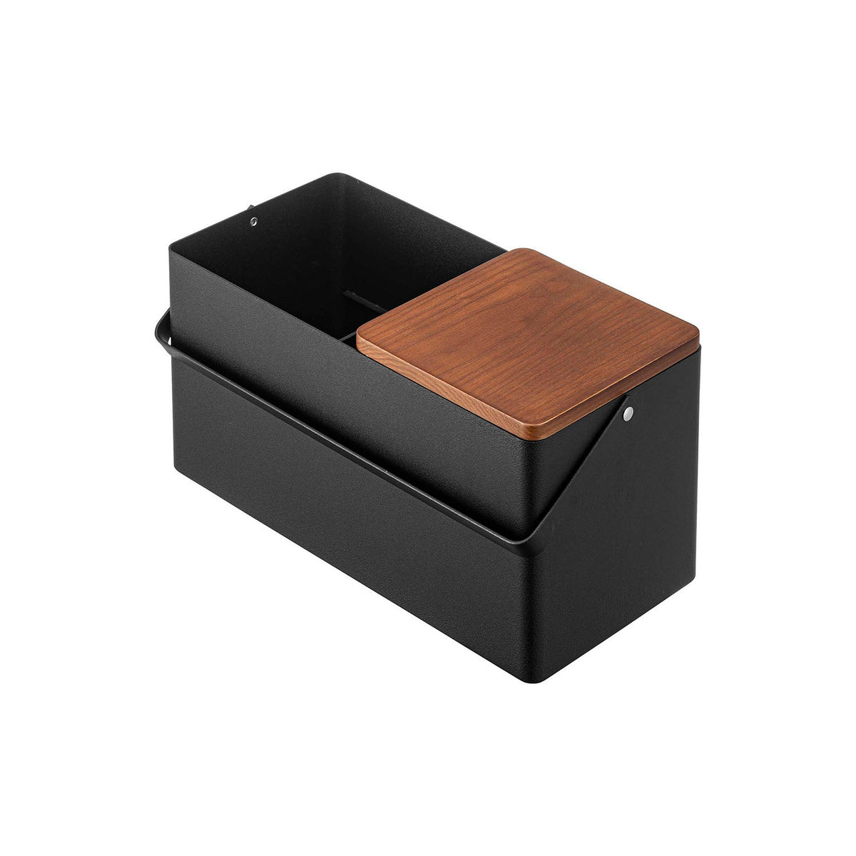 Yamazaki Tower Makeup Box, Makeup Box With a Mirror Lid and Two Trays That Stand Palettes and Pens Upright, Arrange It Your Way, 31 cm Wide, Holds 1.5 kg, 31 x 15 x 15.7 cm and 2000 g, White or Black