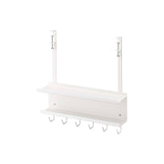 Yamazaki Smart Under-Desk Cable and Router Storage Rack, Clamp-On Rack that Floats a Router and Cables Under a Desk, Holds 3 kg, 40 x 11.5 x 43 cm and 1600 g, White or Black