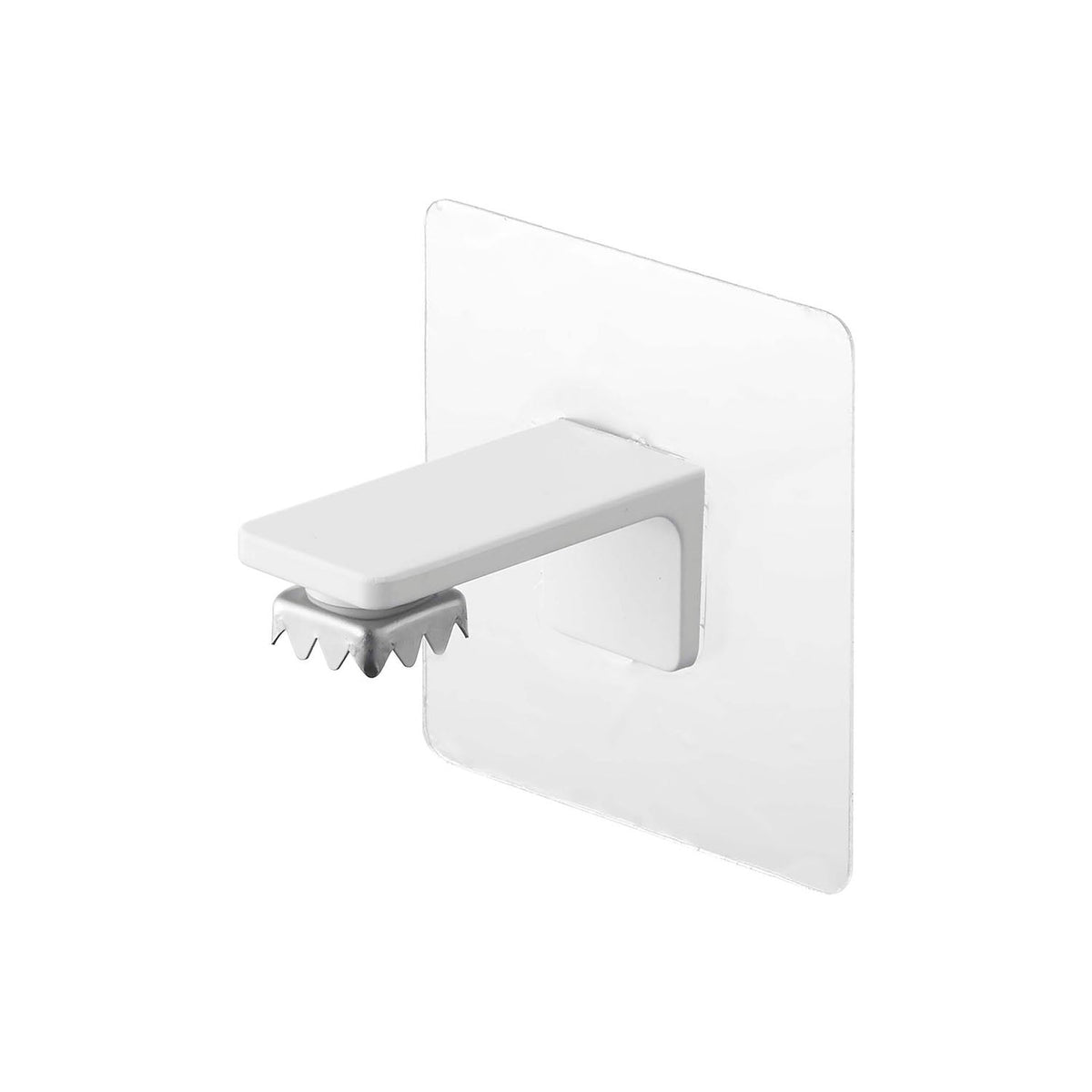 Yamazaki Tower Film-Hook Magnetic Soap Holder, Magnetic Soap Holder on a Film Hook That Floats a Bar of Soap on a Tile Wall So It Dries Fast and Stays Slime-Free, Peels Off Without a Mark, Holds 250 g, 7 x 5.5 x 7 cm and 15 g, White