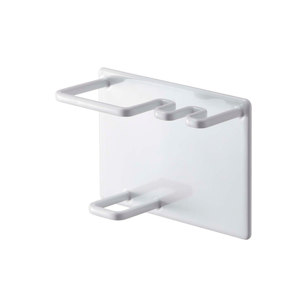 Yamazaki Tower Magnetic Bathroom Tube and Toothbrush Holder, Holder That Sticks to a Steel Bathroom Wall by Magnet and Drains Water So Slime Stays Away, Holds 750 g, 11 x 4.8 x 8 cm and 165 g, White or Black