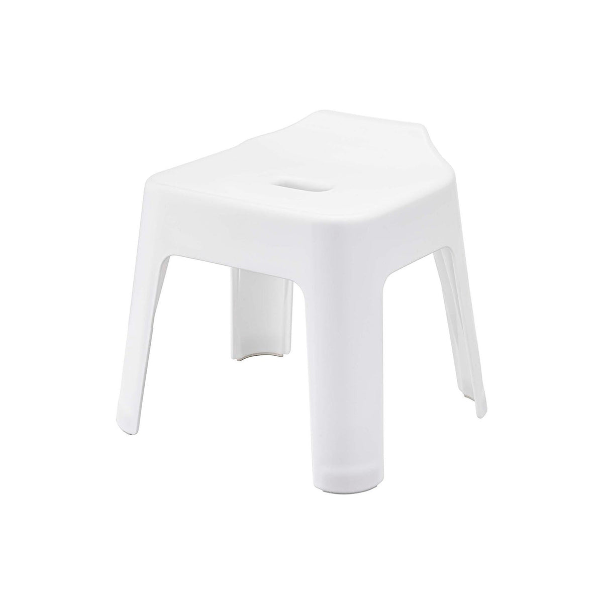 Yamazaki Tower Hang-Up Bath Stool, 30 cm Seat, Bath Stool with a 30 cm Seat for Bathrooms with a Counter, Hangs on a Towel Bar to Dry, 35 x 33 x 34 cm with a 30 cm seat and 1000 g, White or Black