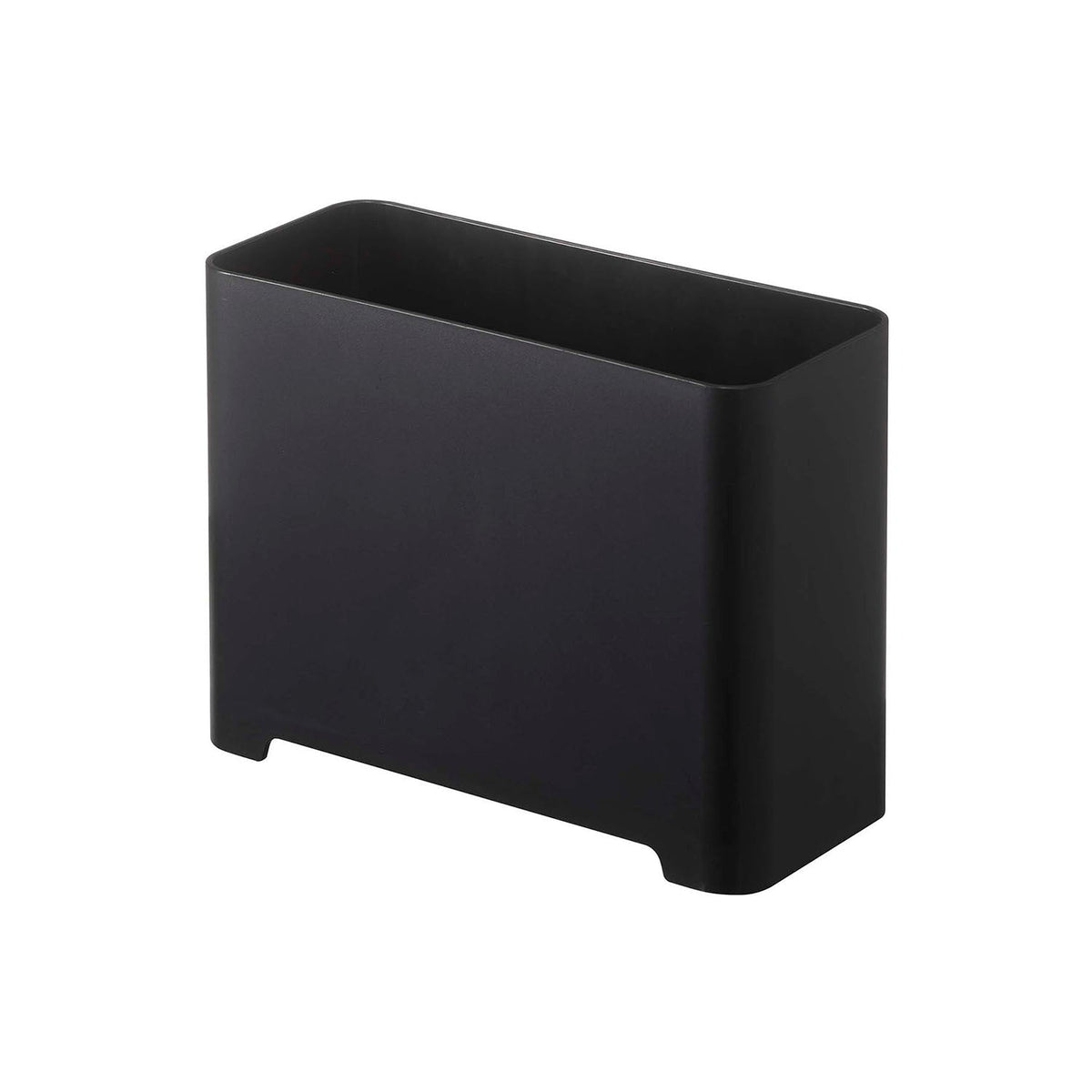 Yamazaki Tower Magnetic Bathroom Trash Can, Slim Open Bin That Sticks to a Steel Bathroom Wall by Magnet for Bath Salt Sachets and Empty Bottles, Drain Holes in the Base, Holds 1.5 kg, 20 x 8.8 x 15 cm and 350 g, White or Black