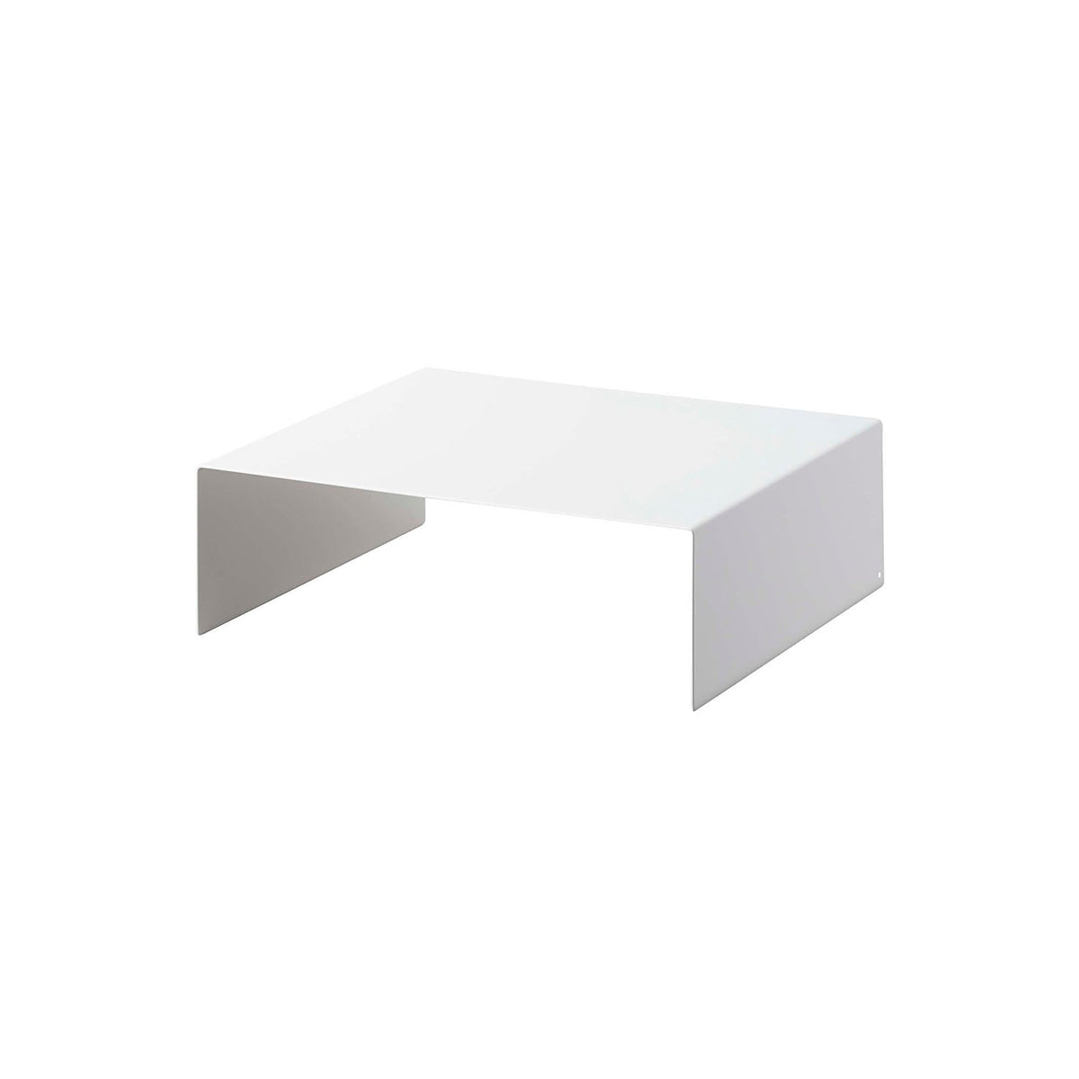 Yamazaki Tower Under-Box Rack Set of 2, Set of Two Low 10 cm Steel Racks for Mug Bottles and Freezer-Bag Boxes in a Pantry, Suits Low Deep Items, Holds 2 kg Each, 31 x 27 x 10 cm each and 2600 g, White or Black