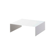 Yamazaki Tower Under-Box Rack Set of 2, Set of Two Low 10 cm Steel Racks for Mug Bottles and Freezer-Bag Boxes in a Pantry, Suits Low Deep Items, Holds 2 kg Each, 31 x 27 x 10 cm each and 2600 g, White or Black