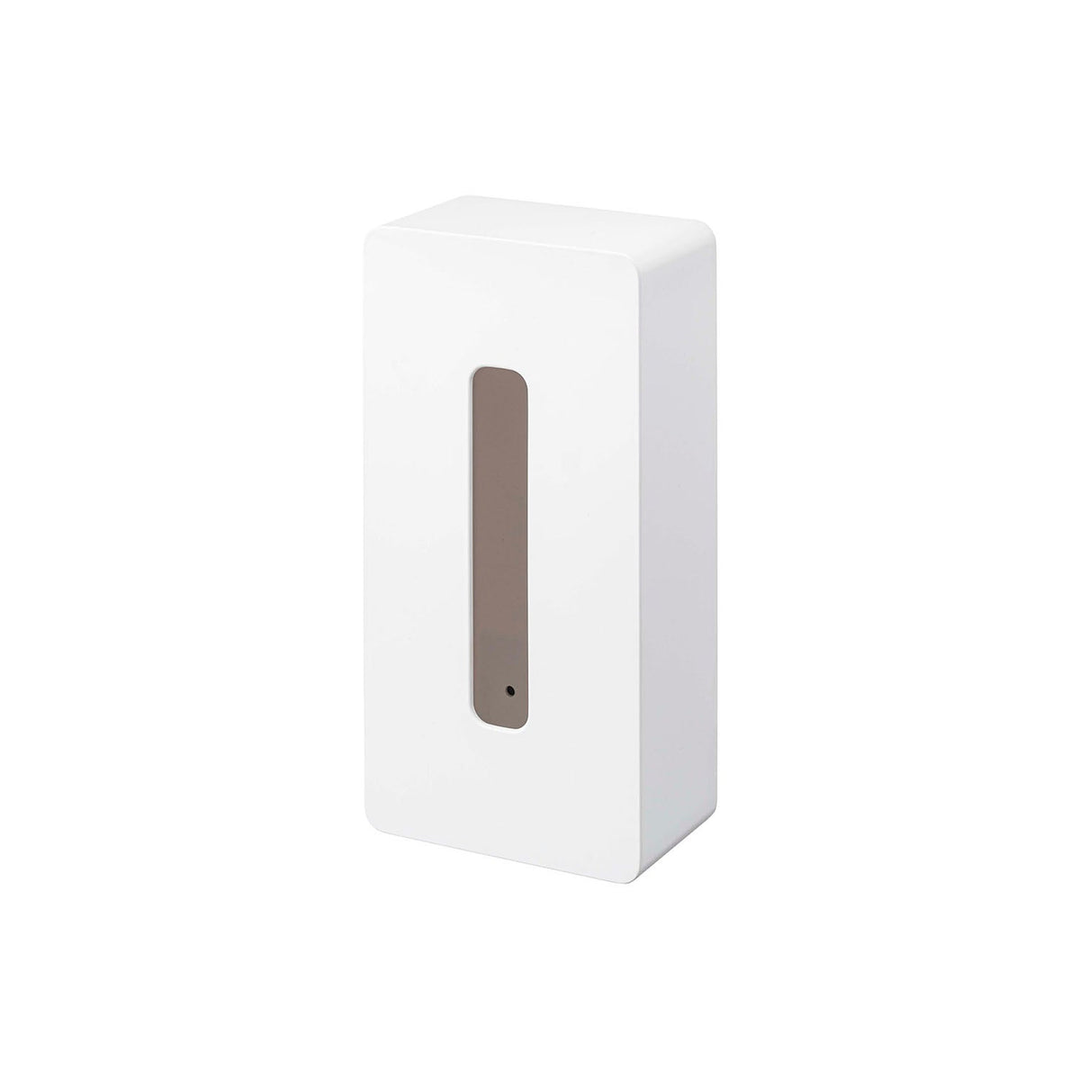 Yamazaki Tower Magnetic Tissue Case Regular, Slim Case That Sticks to a Steel Wall by Magnet and Hands Out Tissues From a Standard Box Up to 7 cm High, Fit It Sideways Too, Holds 500 g, 13 x 7.8 x 26 cm and 375 g, White or Black