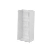Yamazaki Tower Cosmetic Case 4 Tiers, Slanted, Tall Slim Case With Four Slanted Trays That Hold Make-Up Brushes, Lipsticks and Eyeliners at an Angle So You Can See Them, Trays Slide In Anywhere, 12 x 7.7 x 25 cm and 325 g, White or Black
