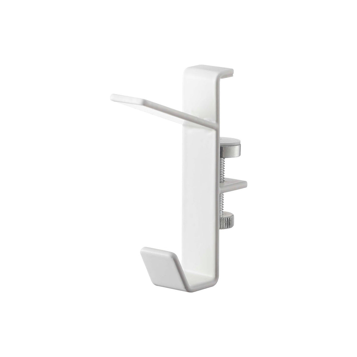 Yamazaki Tower Indoor Drying Hooks Set of 2, Set of 2 Hooks for a Wooden Frame That Hold Your Own Pole up to 1.5 cm Thick for Extra Indoor Drying Space, Holds 6 kg, Hex Key Included, 1.5 x 5.5 x 7 cm each and 100 g, White or Black