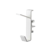 Yamazaki Tower Indoor Drying Hooks Set of 2, Set of 2 Hooks for a Wooden Frame That Hold Your Own Pole up to 1.5 cm Thick for Extra Indoor Drying Space, Holds 6 kg, Hex Key Included, 1.5 x 5.5 x 7 cm each and 100 g, White or Black