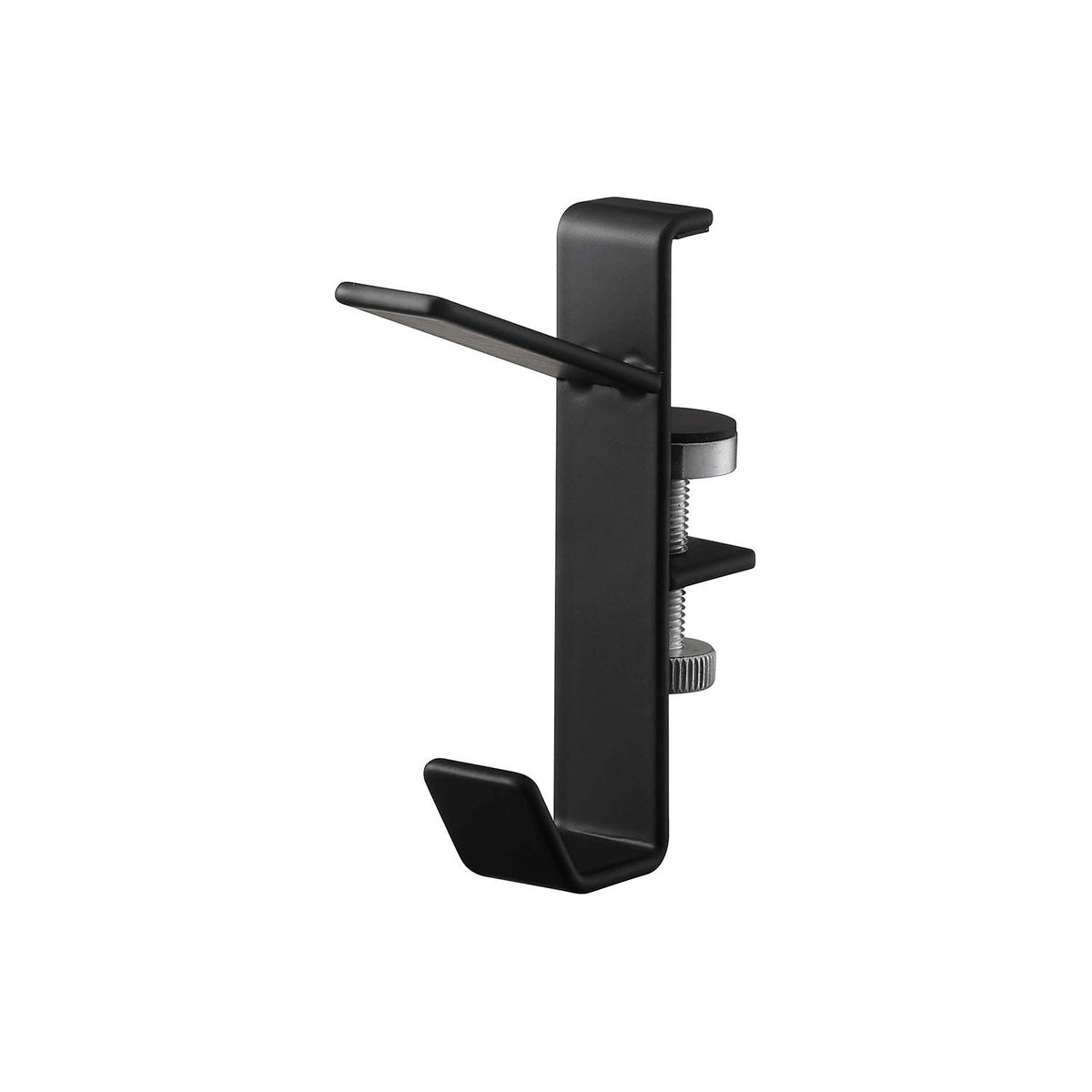 Yamazaki Tower Indoor Drying Hooks Set of 2, Set of 2 Hooks for a Wooden Frame That Hold Your Own Pole up to 1.5 cm Thick for Extra Indoor Drying Space, Holds 6 kg, Hex Key Included, 1.5 x 5.5 x 7 cm each and 100 g, White or Black