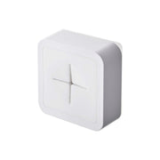 Yamazaki Tower Film-Hook Towel Holder, Small Holder on a Film Hook That Holds a Towel or Dishcloth Pushed In With One Finger, Sticks to a Refrigerator, Tile or Steel, Holds 250 g, 5.5 x 2.3 x 5.5 cm and 35 g, White or Black