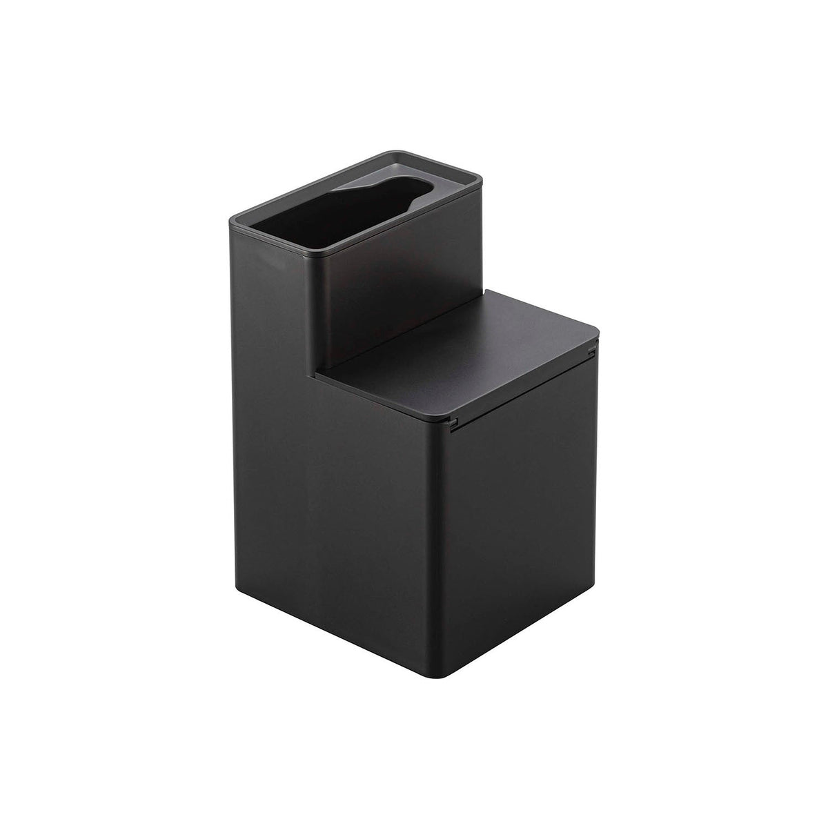 Yamazaki Tower Toilet Brush Stand with Spare Brush Storage, Stand That Holds a Flushable Toilet Brush Handle and About 14 Spare Heads in One Place, Handle-Shaped Slot Fits Snugly, Heat Safe to 90 C, 11 x 12 x 17 cm and 340 g, White or Black