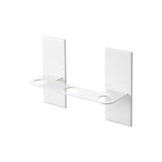 Yamazaki Tower Magnetic Triple Dispenser Holder, Magnetic Holder for Three Pump Bottles that Floats on a Steel Bathroom Wall, Holds 4.5 kg, 25 x 8 x 17 cm and 670 g, White or Black