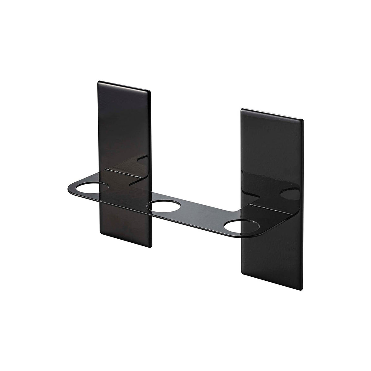 Yamazaki Tower Magnetic Triple Dispenser Holder, Magnetic Holder for Three Pump Bottles that Floats on a Steel Bathroom Wall, Holds 4.5 kg, 25 x 8 x 17 cm and 670 g, White or Black