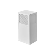 Yamazaki Tower Two-Way Deodorant Bead Case, Case for Deodorising or Fragrance Beads that Sticks to a Steel Door or Stands on a Shelf, 9 x 7.5 to 13.8 x 18.5 cm and 420 g, White or Black
