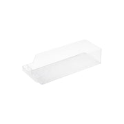Yamazaki Tower Fridge Can Stocker, Sloped Case on a Refrigerator Shelf That Rolls the Next Can Forward When You Take One, Holds 9 Lying 350 mL Cans or 10 Standing, 37.5 x 14 x 8.2 cm and 450 g, White or Black