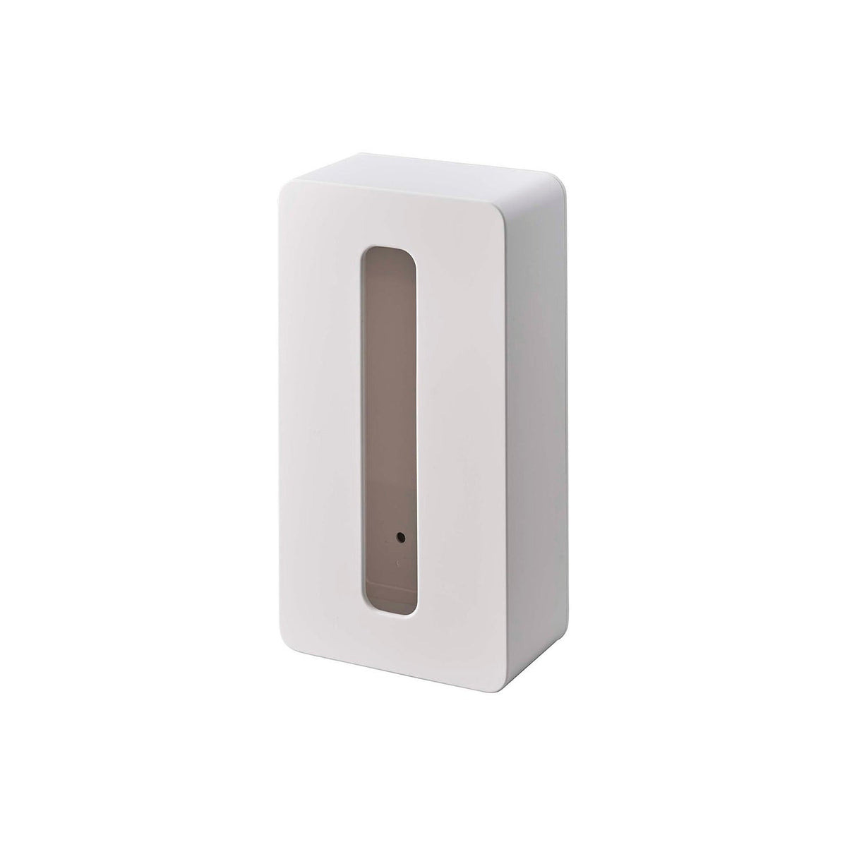 Yamazaki Tower Magnetic Compact Tissue Case High Type, Slim Magnetic Case That Floats a Soft-Pack Tissue of Up to 400 Sheets on a Refrigerator Side or Steel Wall, Also Stores Plastic Bags, Holds 500 g, 11.5 x 7 x 21.5 cm and 270 g, White or Black