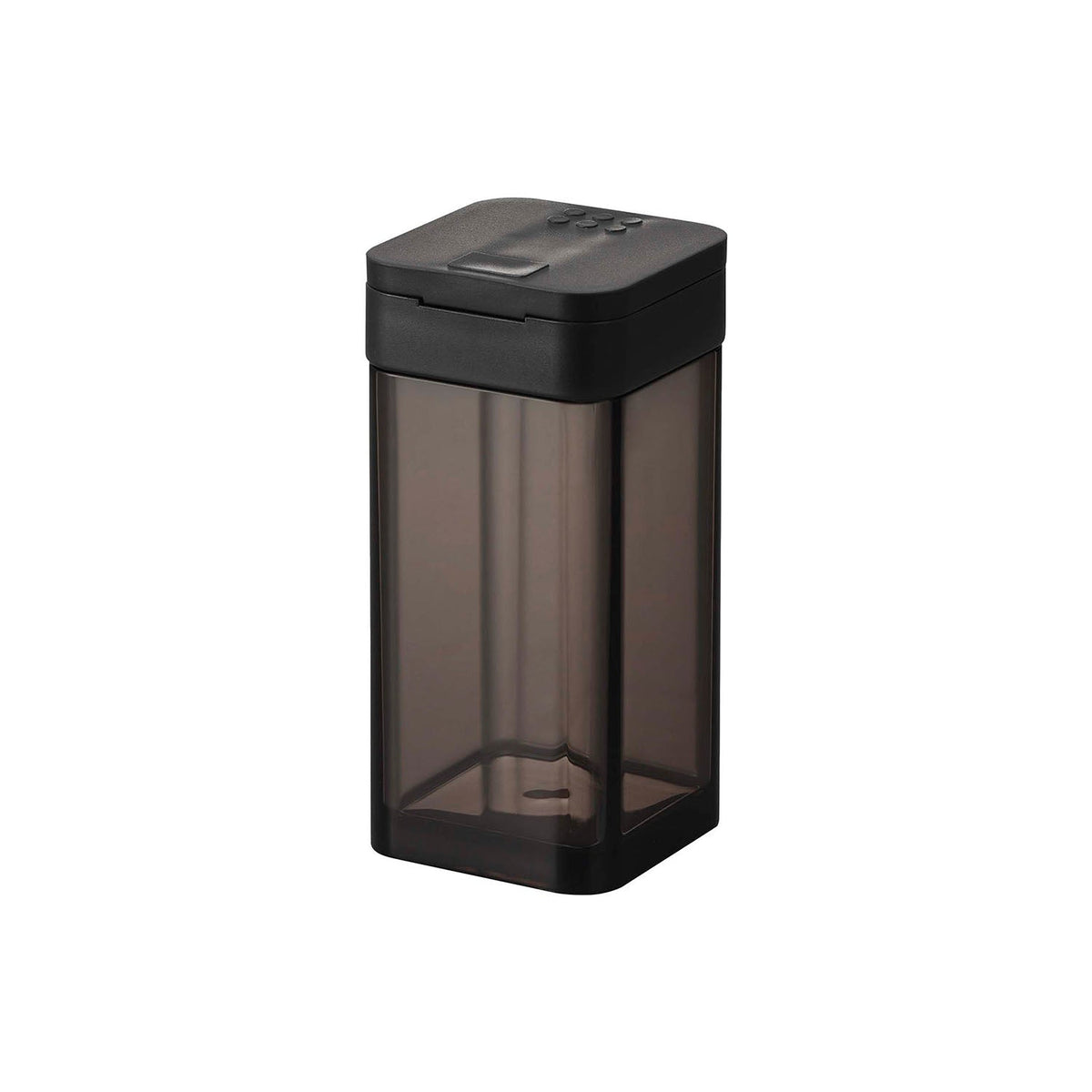 Yamazaki Tower Spice Bottle L 120 mL, Large 120 mL Square Spice Bottle With a Sliding Lid You Set With One Hand, Square Shape Stores Neatly in a Drawer, Index Sticker Included, 4.8 x 4.8 x 10 cm and 90 g, White or Black