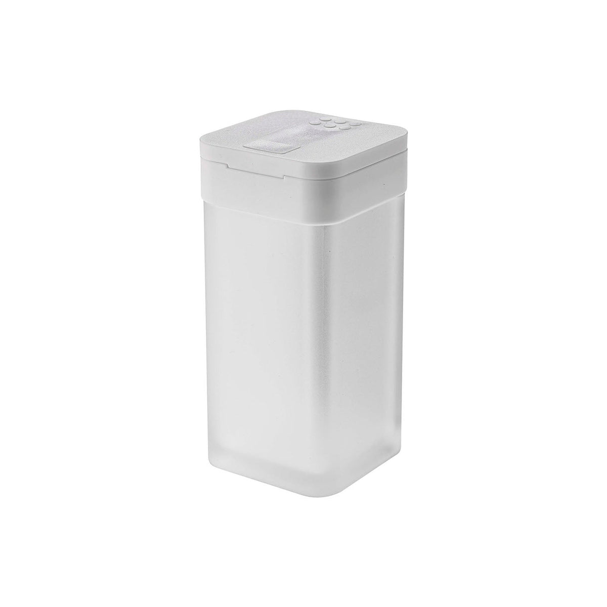 Yamazaki Tower Magnetic Spice Bottle L 120 mL, Large 120 mL Magnetic Spice Bottle That Sticks to a Steel Kitchen Panel, Slide the Lid Forward or Back to Pour as Much as You Want, Index Sticker Included, 4.8 x 5 x 10 cm and 100 g, White or Black