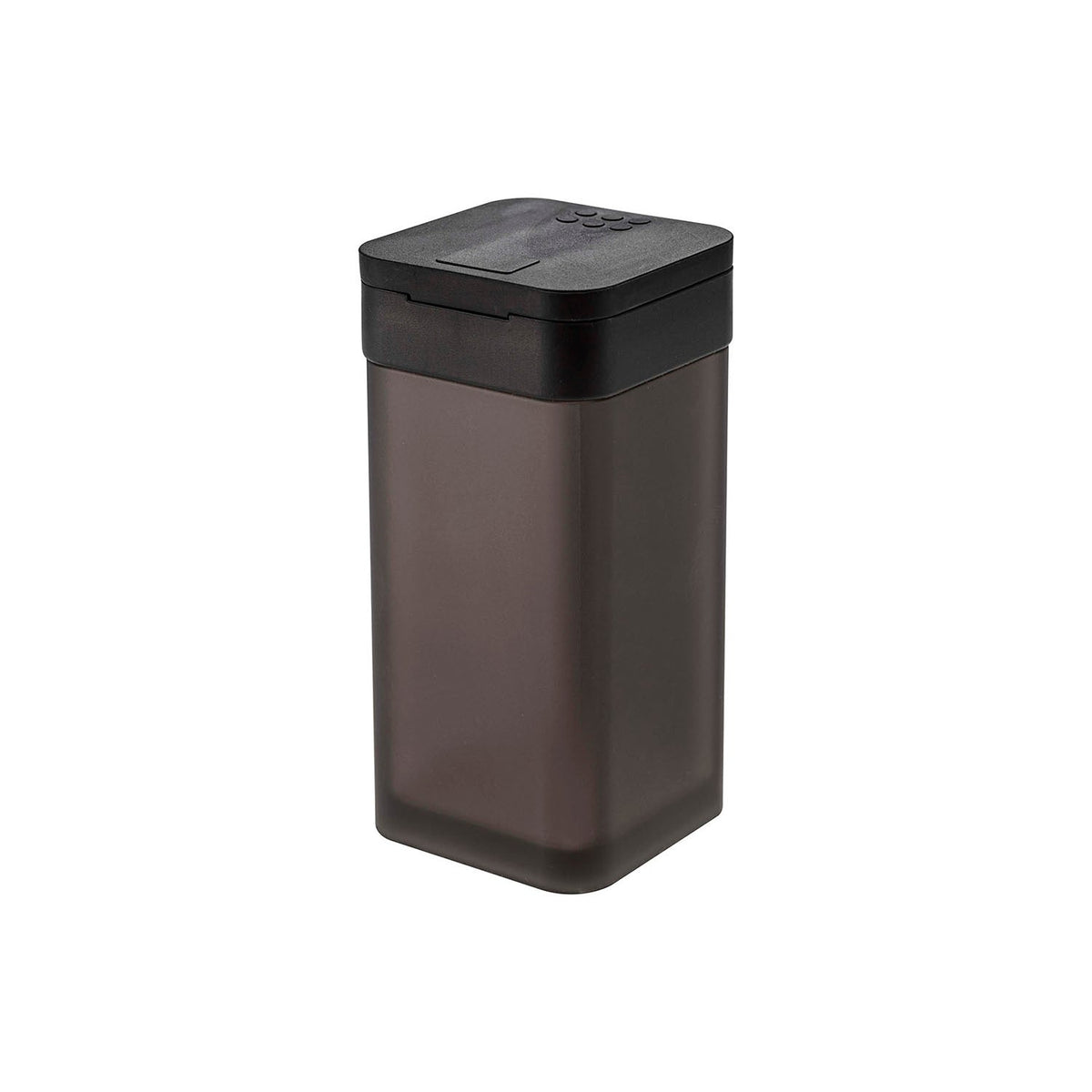 Yamazaki Tower Magnetic Spice Bottle L 120 mL, Large 120 mL Magnetic Spice Bottle That Sticks to a Steel Kitchen Panel, Slide the Lid Forward or Back to Pour as Much as You Want, Index Sticker Included, 4.8 x 5 x 10 cm and 100 g, White or Black