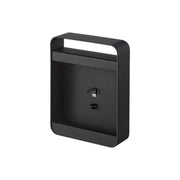 Yamazaki Tower Mosquito Coil Stand with Handle, Slim Steel Stand With a Handle That Stands a Mosquito Coil Upright and Carries Easily, A U-Shaped Part Puts the Coil Out, Coils Up to 11.5 cm Across, 14 x 4 x 20 cm and 650 g, Black