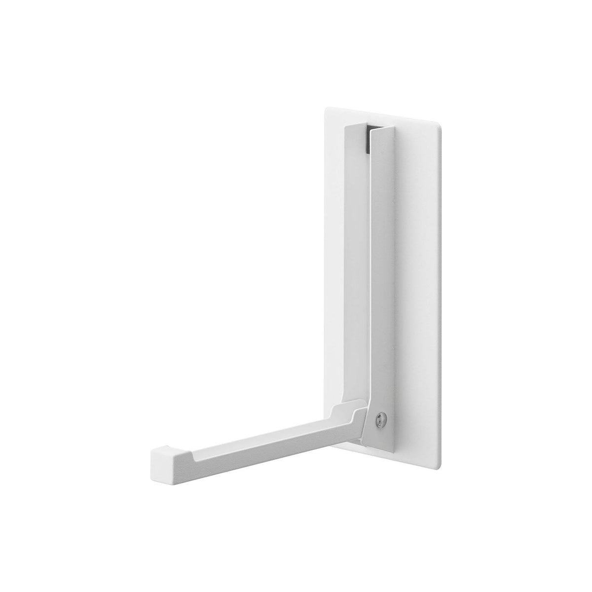 Yamazaki Tower Magnetic Folding Hanger, Magnetic Folding Arm for a Steel Door or Fridge that Holds a Wet Coat or Apron, Folds Flat, In use 8 x 16.5 x 18 cm; folded 8 x 3 x 18 cm and 340 g, White or Black