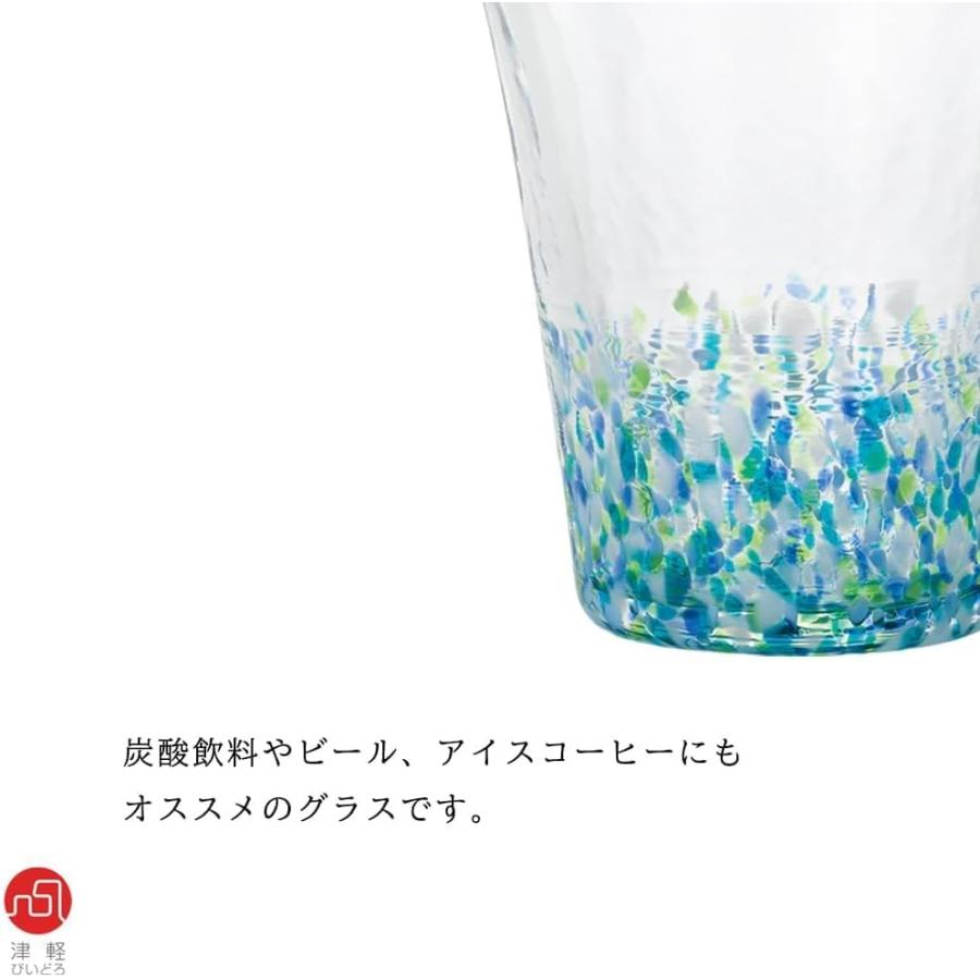 ADERIA Tsugaru Vidro Nihon no Iro Fukei Hydrangea Glass Tumbler 300 ml