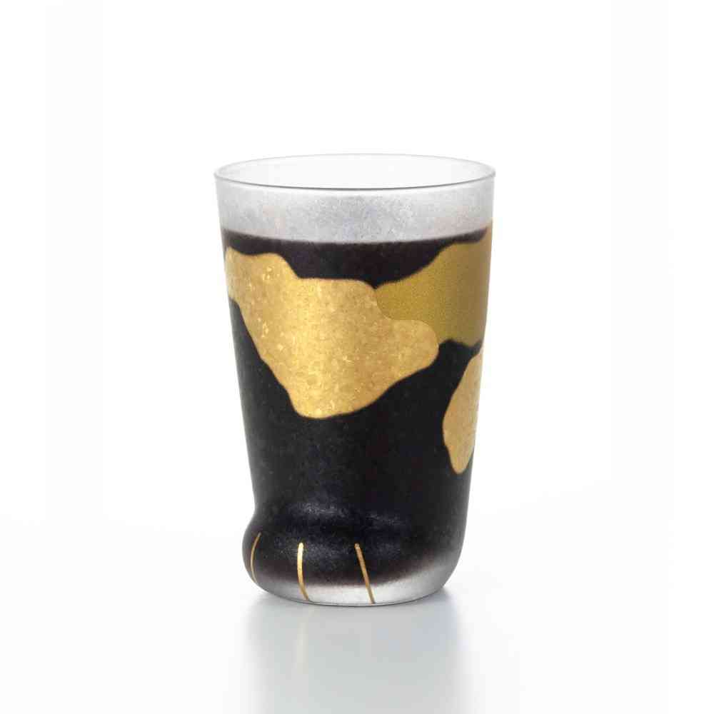 ADERIA Coconeco Cat Paw Glass With Gold Pattern