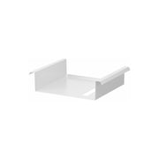 Yamazaki Tower Rack for Under-Table Tension Rods, Rack That Rests on Two Tension Rods You Already Own to Add Storage Under a Table Without Drilling, Holds Remotes and Tissues, Rods Not Included, 30 x 23.7 x 8 cm and 650 g, White or Black