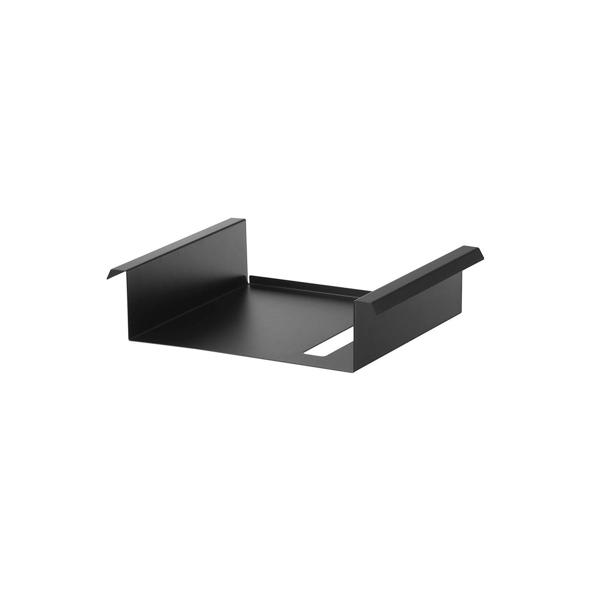 Yamazaki Tower Rack for Under-Table Tension Rods, Rack That Rests on Two Tension Rods You Already Own to Add Storage Under a Table Without Drilling, Holds Remotes and Tissues, Rods Not Included, 30 x 23.7 x 8 cm and 650 g, White or Black