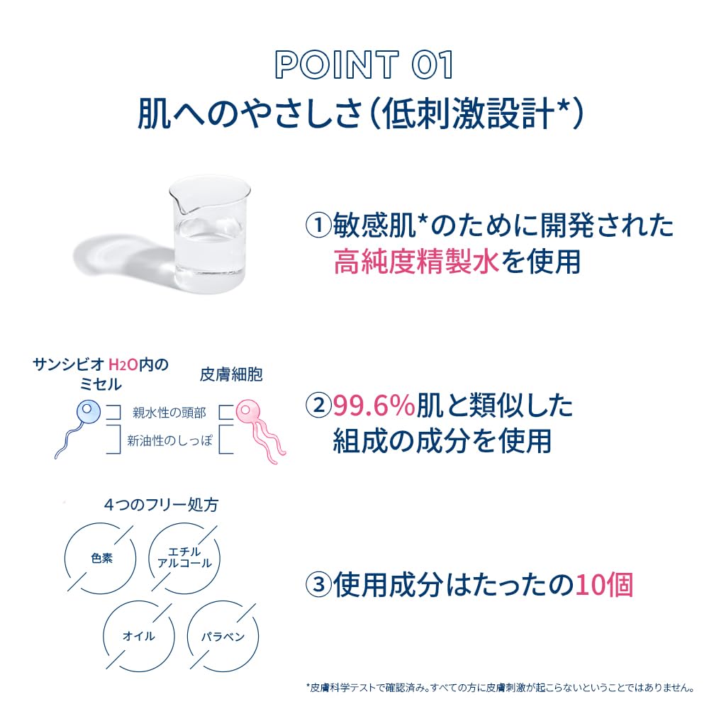 Micellar Cleansing Water for Sensitive Skin, Fragrance-Free Makeup Remover and Face Cleanser, No Rinse, 500 mL