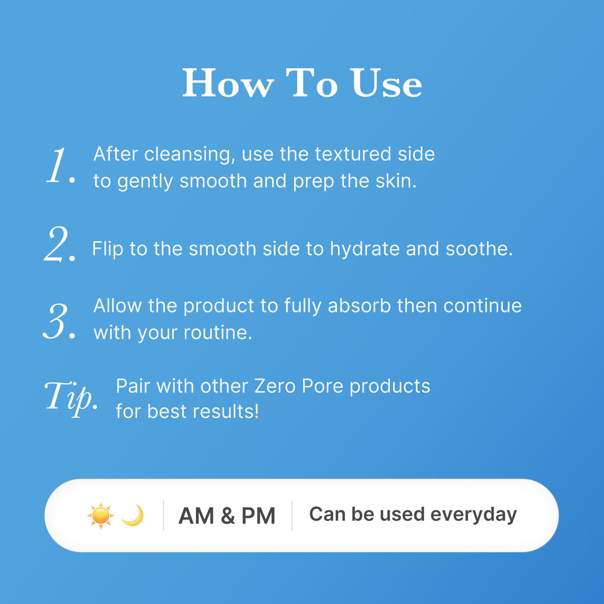 medicube Zero Pore Pad Mild 2.0, PHA and Hyaluronic Acid Toner Pads for Delicate Skin, 70 Pads