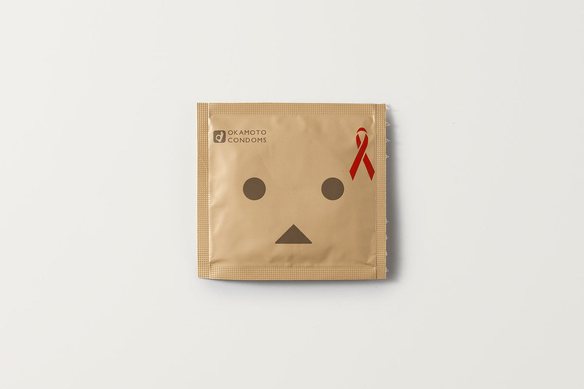 Okamoto Condoms Danbo Version, 48 Lubricated Condoms in 4 Packs of 12 in a Danbo Envelope