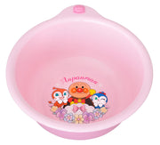OSK Soreike! Anpanman Wash Bowl BA-13 Pink or White, 2.0 L Children's Bath Bowl 21.5 x 23.7 x 9.7 cm, Polypropylene, Made in Japan