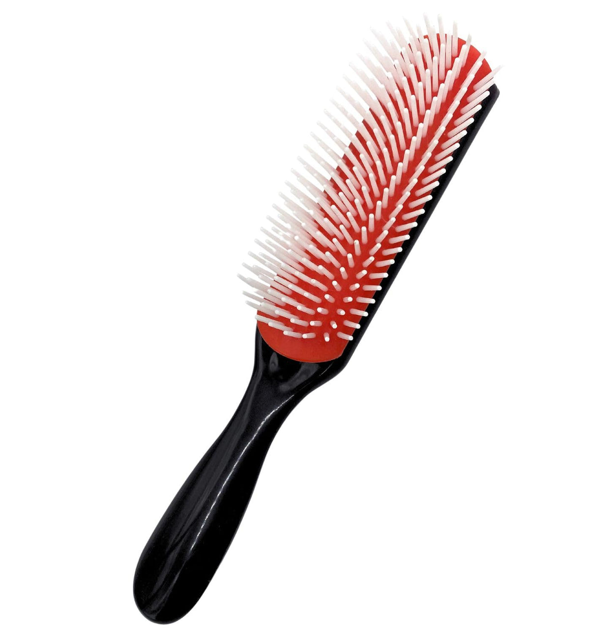 Nine-Row Detangling Hair Brush for Curly, Wavy and Thick Hair, Black Small Size, Pack of 1, Dry or Wet
