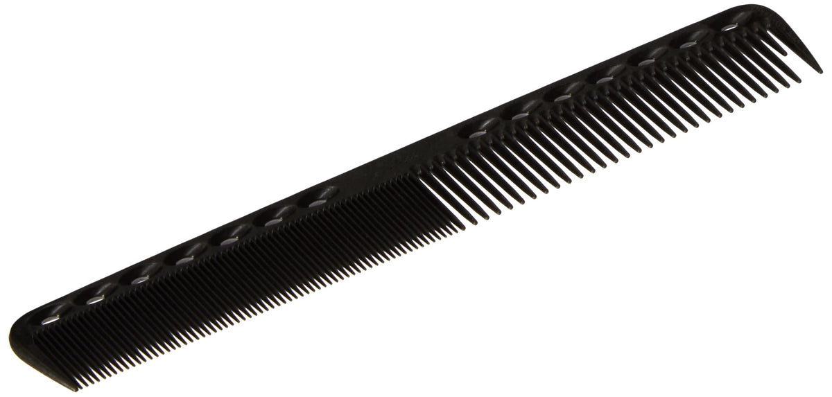 Y.S.PARK YS-339 Fine Cutting Comb, Carbon Black, Heat-Resistant Salon Comb with Parting Space Head