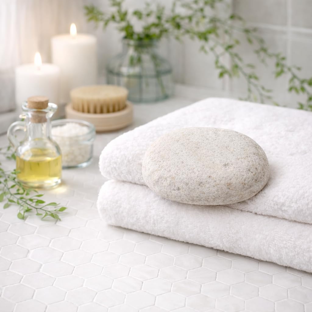 Extra Fine Natural Pumice Stone for Elbows, Knees and Heels, Made in Japan