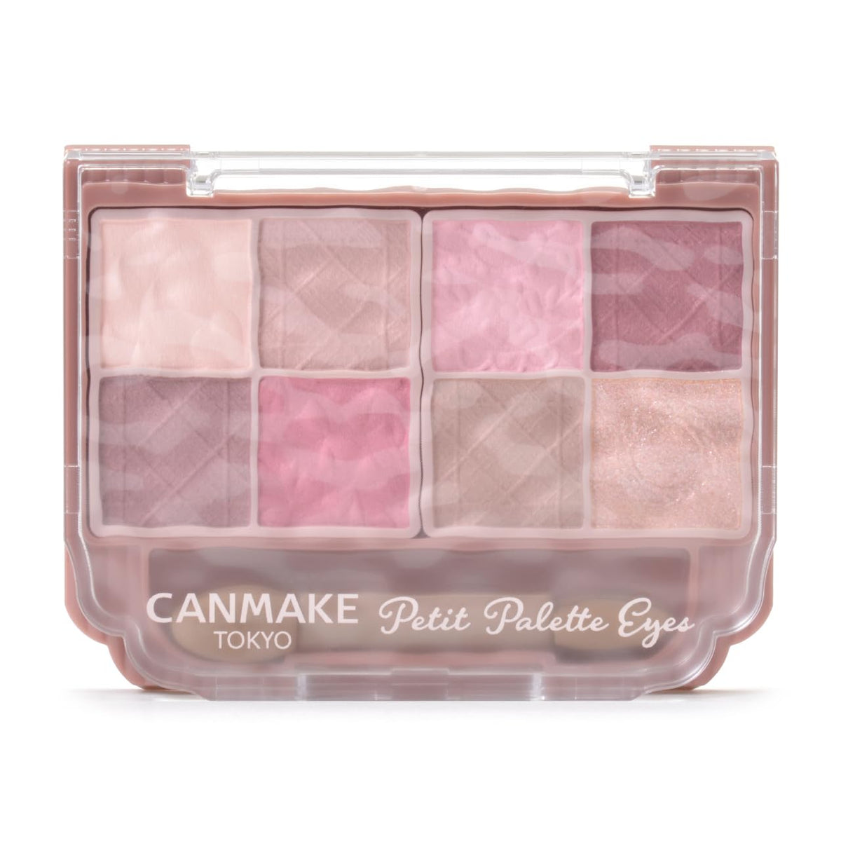 Canmake Petit Palette Eyes Matte Type, Compact Eight-Colour Matte Eyeshadow Palette with Double-Ended Tip, 2 g