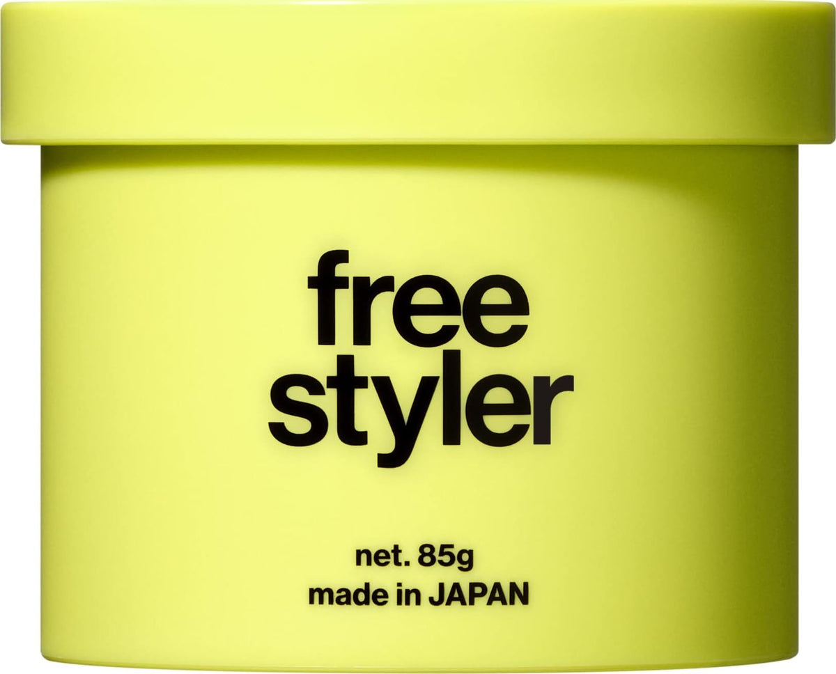 LIPPS Free Styler Hair Wax 85 g, Natural Medium-Hold Styling Wax with Soft Gloss and Easy Wash-Off, Apple Green Scent, Salon Use