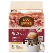 UCC Coffee Exploration One-Drip Coffee, Mocha Blend Or Colombian Blend, 3 Packs Of 12 Drip Bags