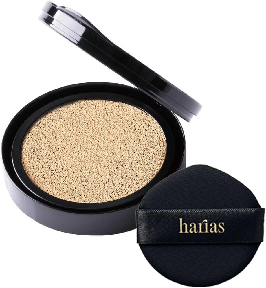 HARIAS Medicated Cushion Foundation SPF50+ PA+++ — hero view of refill (詰替え) packaging
