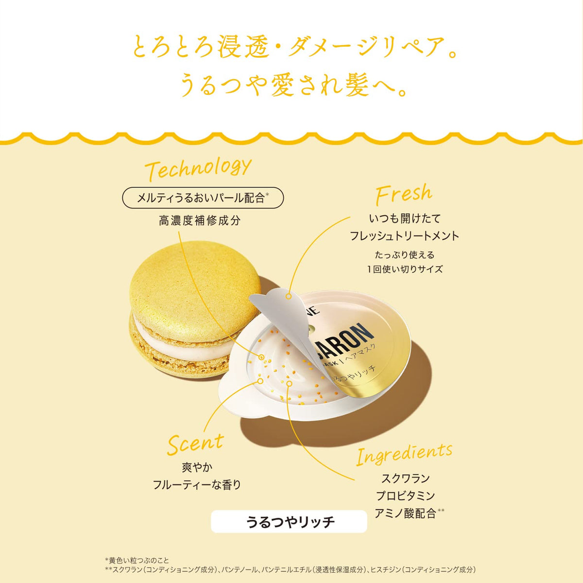 Pantene Macaron Hair Mask Rich Moist, Rinse-Off Treatment in 16 Single-Use 12 mL Sachets for Dry Damaged Hair, Apple Blossom and Red Berry Scent, Gift Box