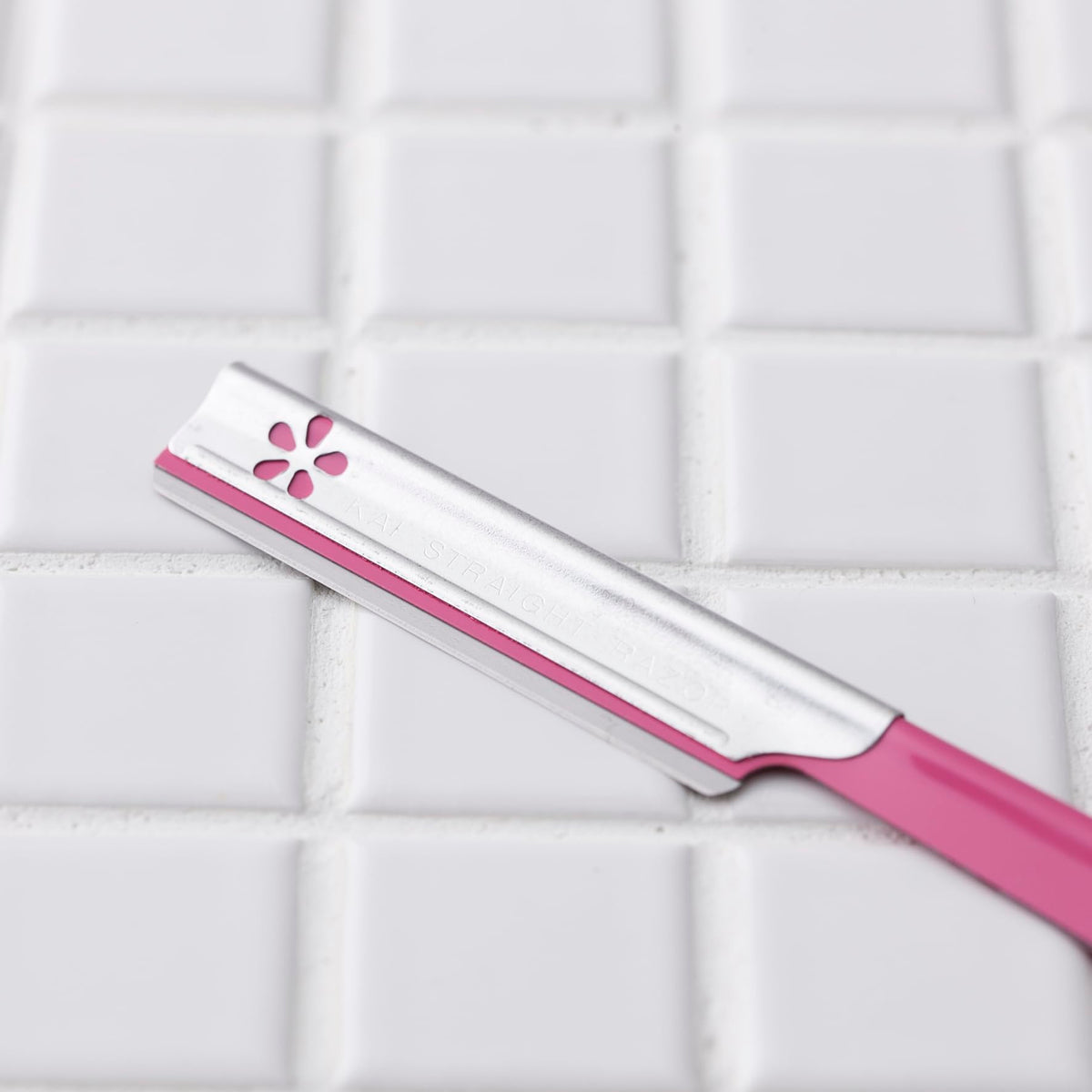 KAI Beauty M Face and Brow Razors, Guardless Single-Blade L-Shaped Disposable Razors with Antibacterial Caps, Box of 10, 20 or 30, Made in Japan